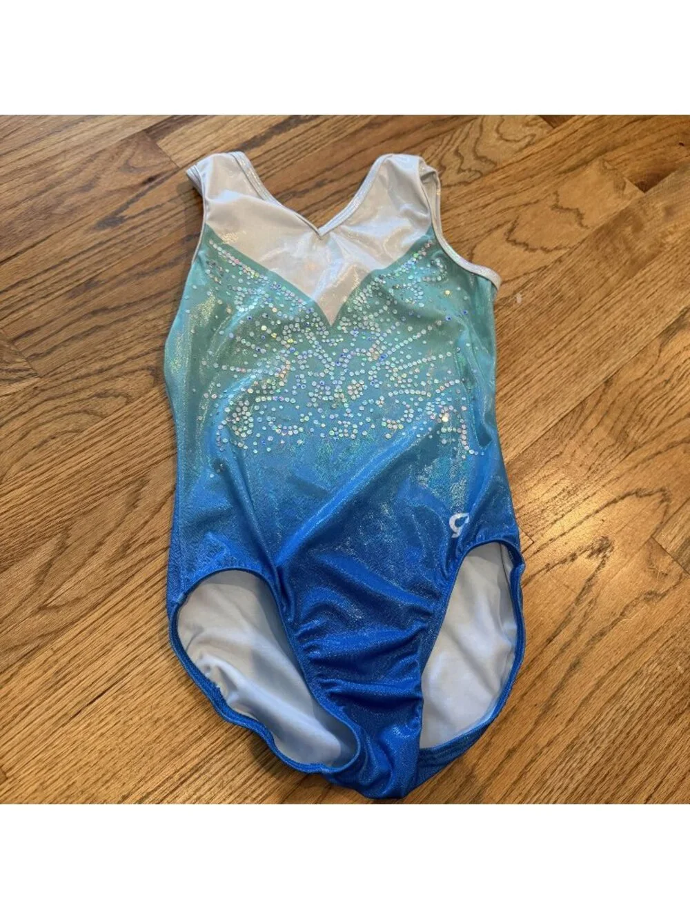 Elite Sportswear Girls Blue Gymnastics Leotard Child Large